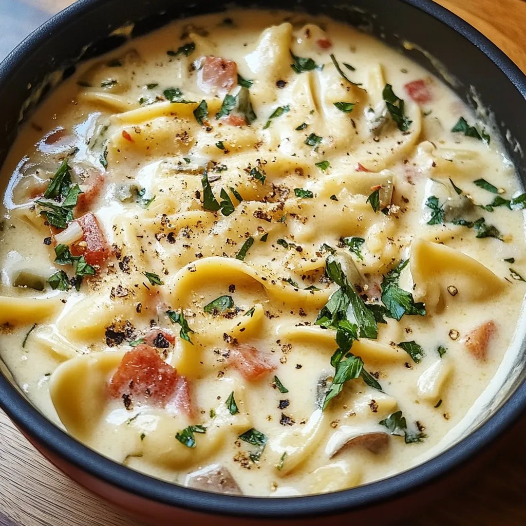 Easy White Lasagna Soup