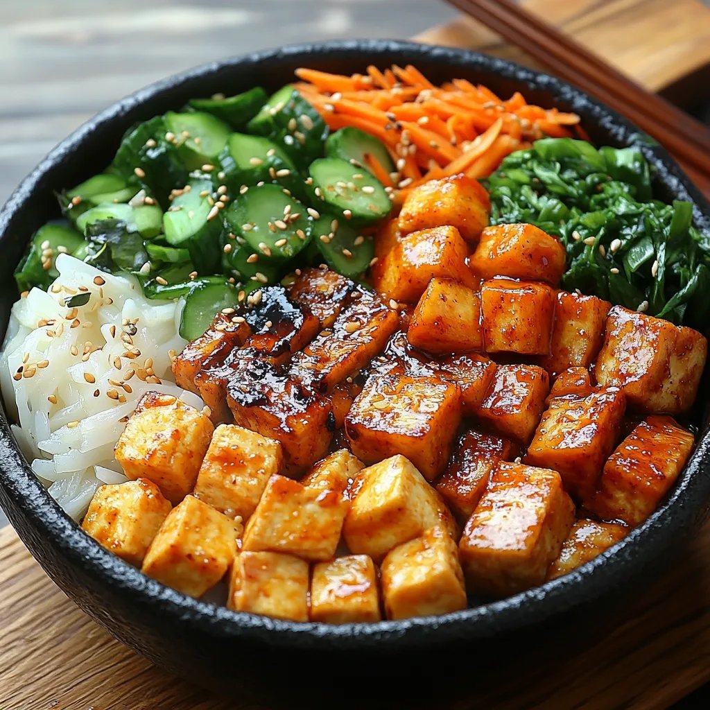 Vegan Korean Bibimbap w/ Tofu: An Incredible Ultimate Recipe