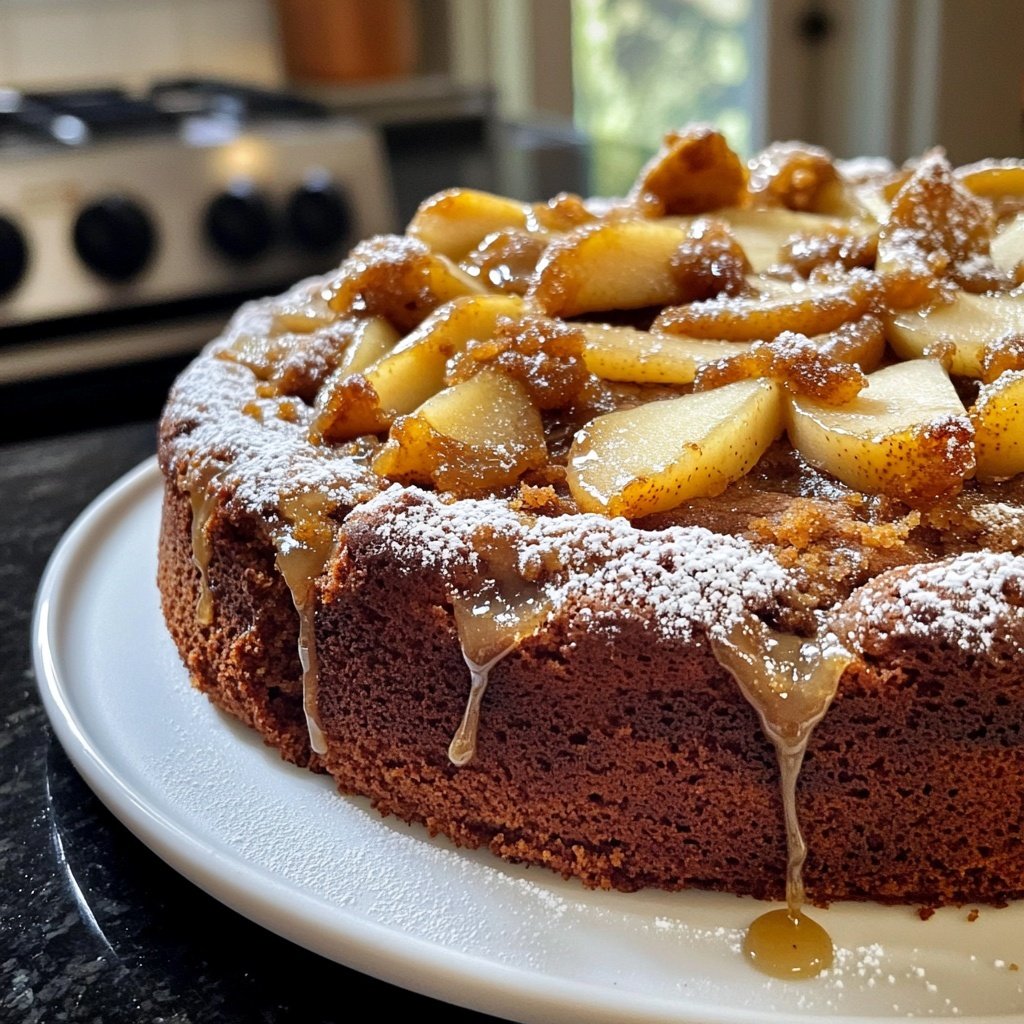 Capricorn Pear Gingerbread Cake