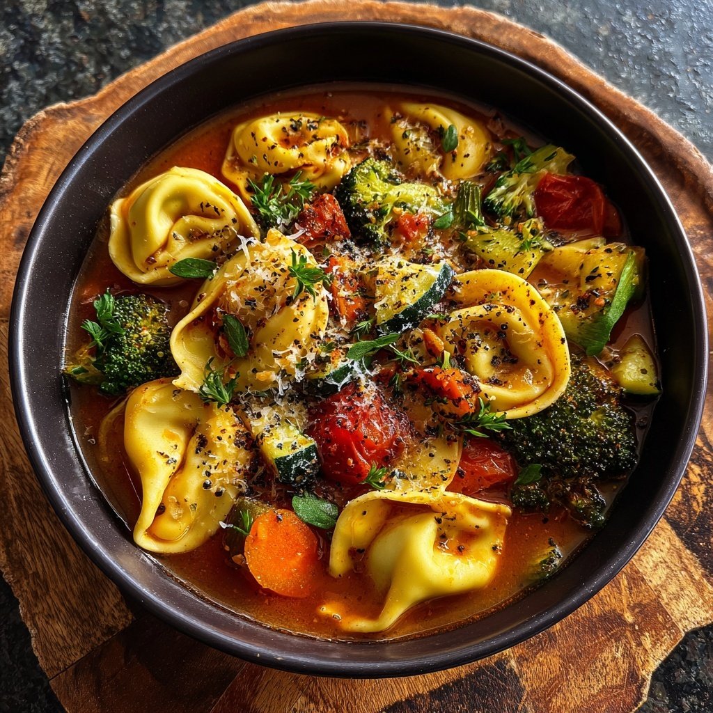 Tortellini Soup Cheesy Tender Pasta