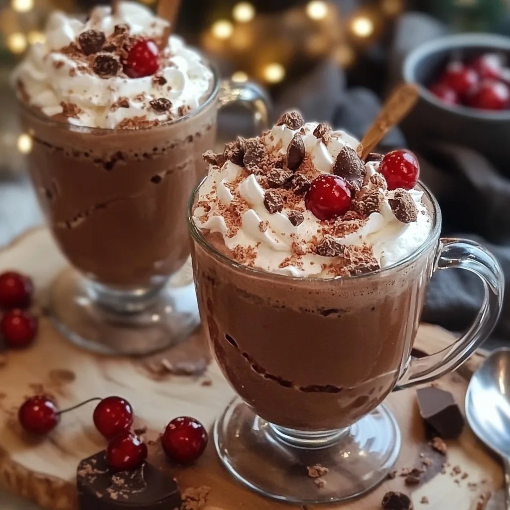 Chocolate Covered Cherry Hot Chocolate