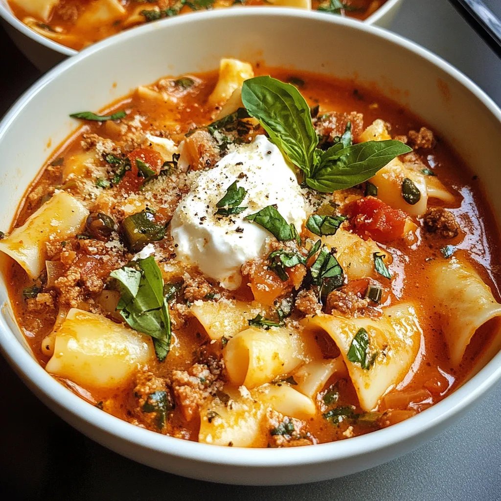 Lasagna Soup