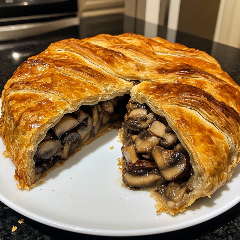 Mushroom Wellington with Rosemary and Pecorino