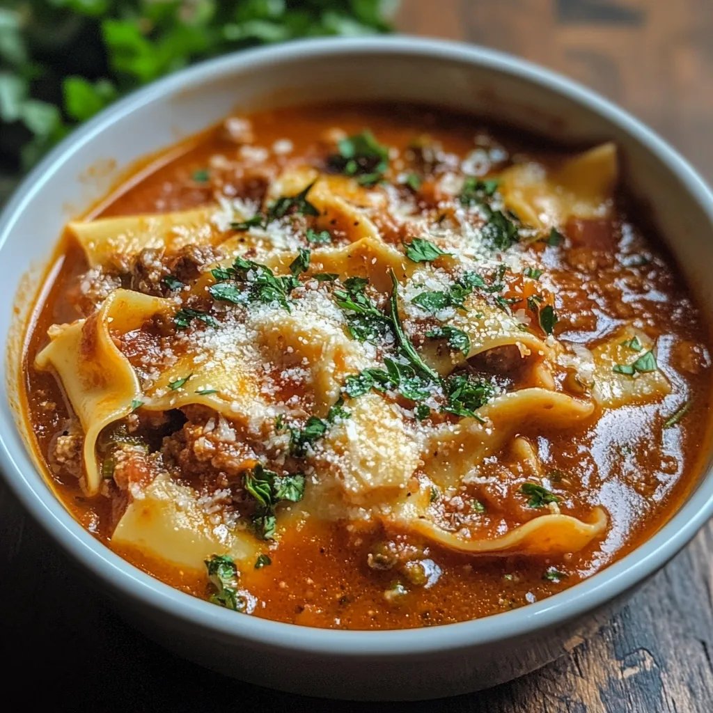 Easy TikTok Lasagna Soup