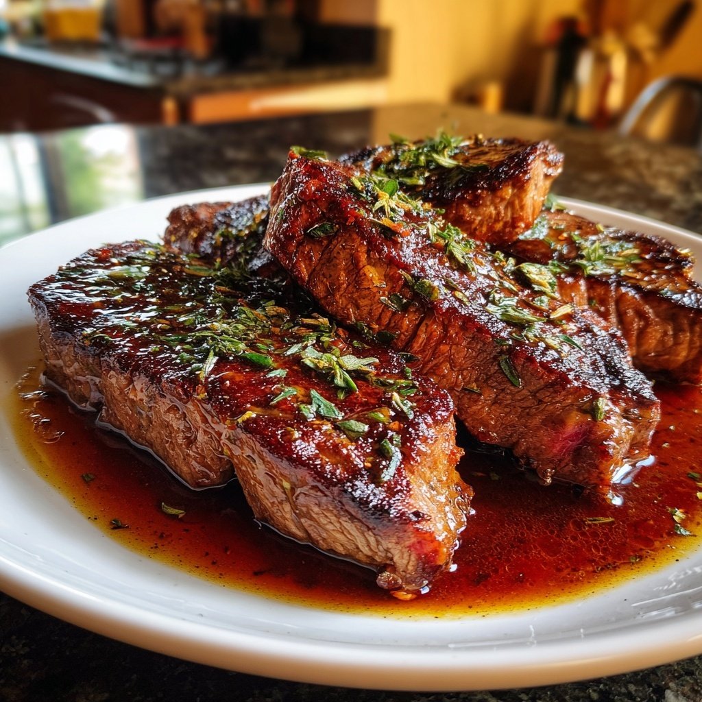 Steaks with Goulash and Sauce