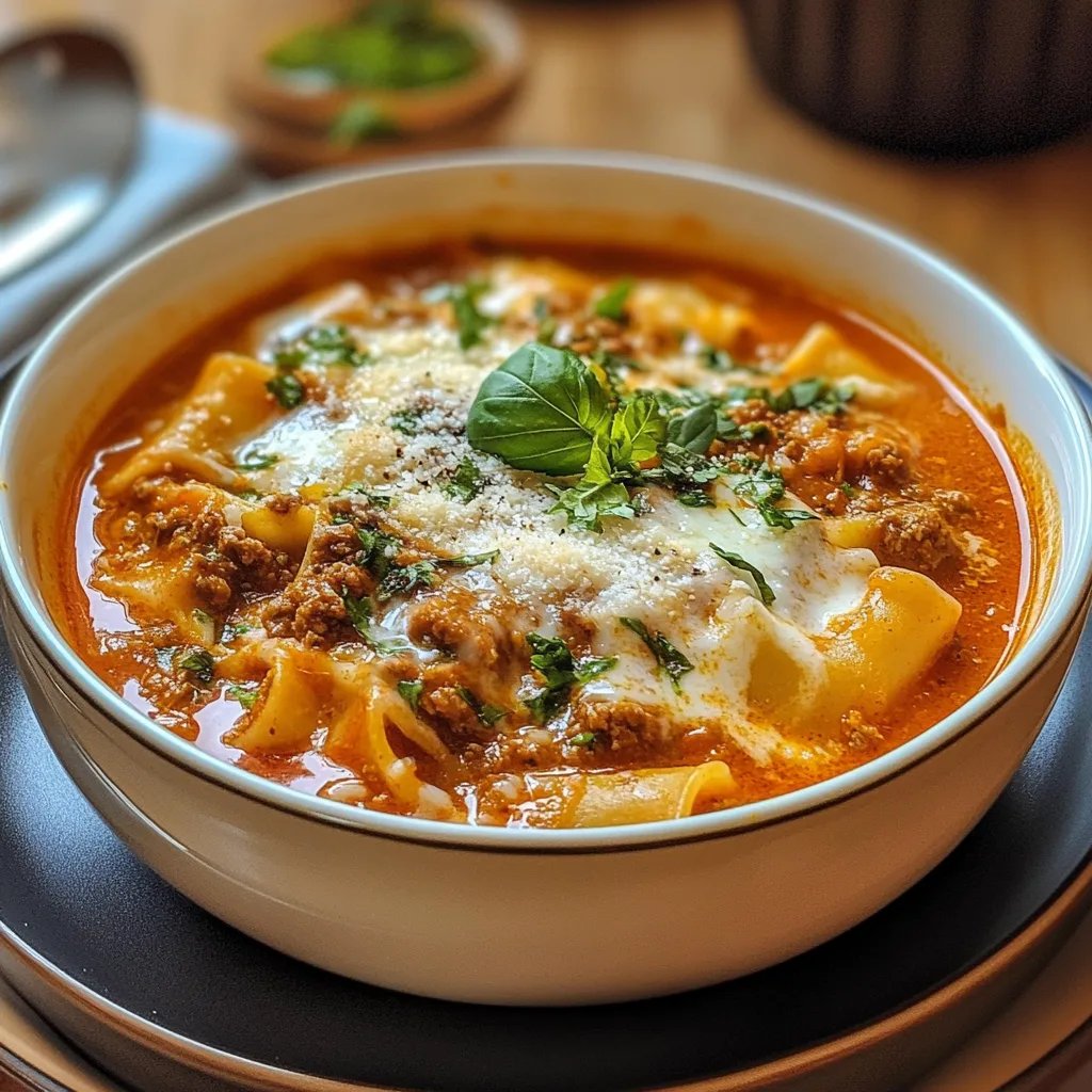 Lasagna Soup Lightly Spicy