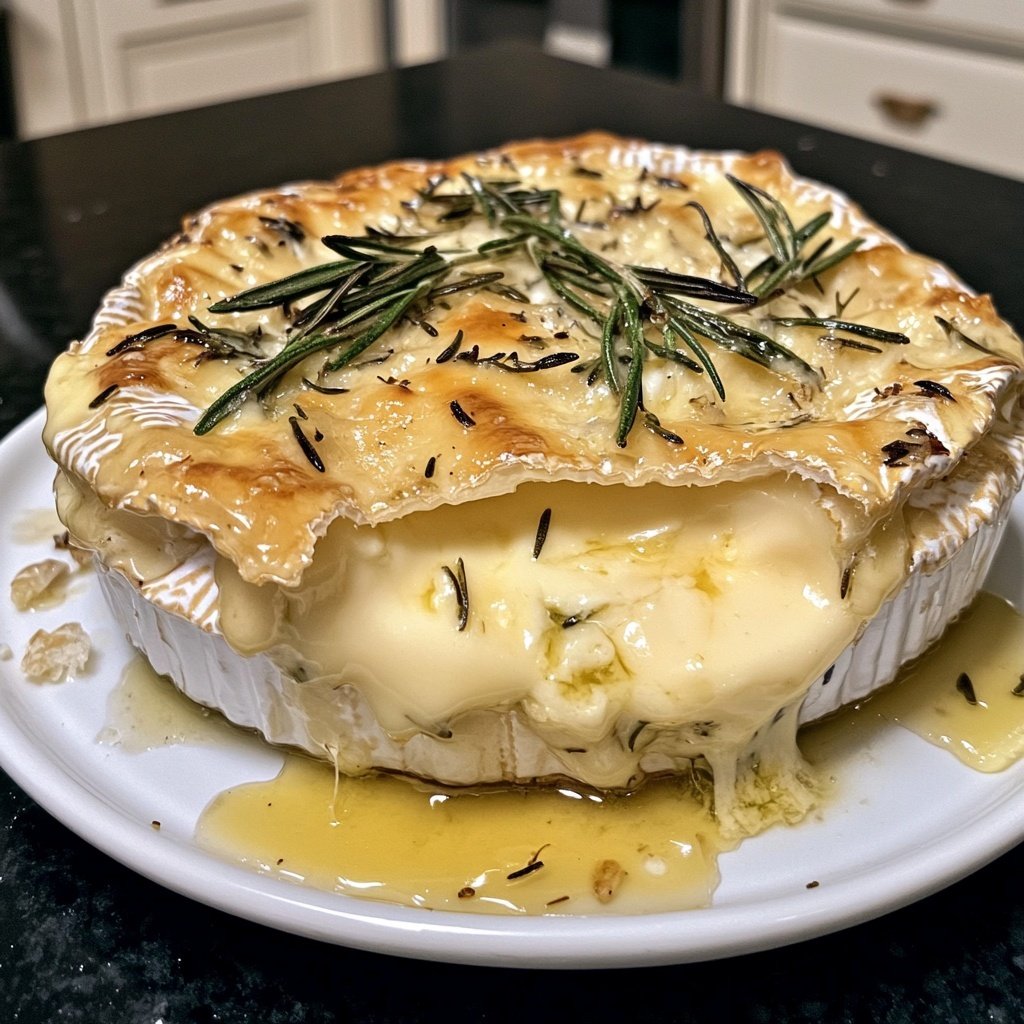 Baked Camembert with Rosemary and Garlic