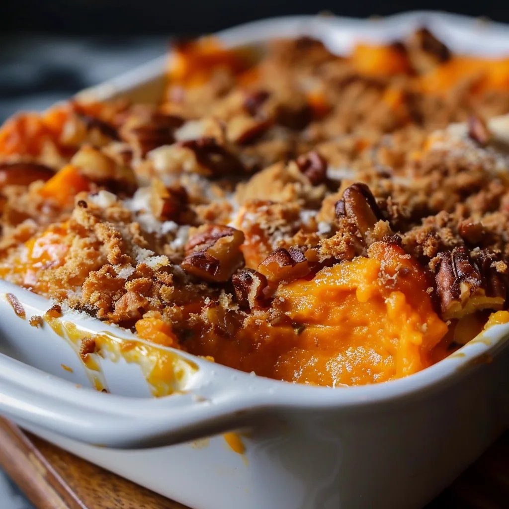 Southern Maple Sweet Potato Casserole