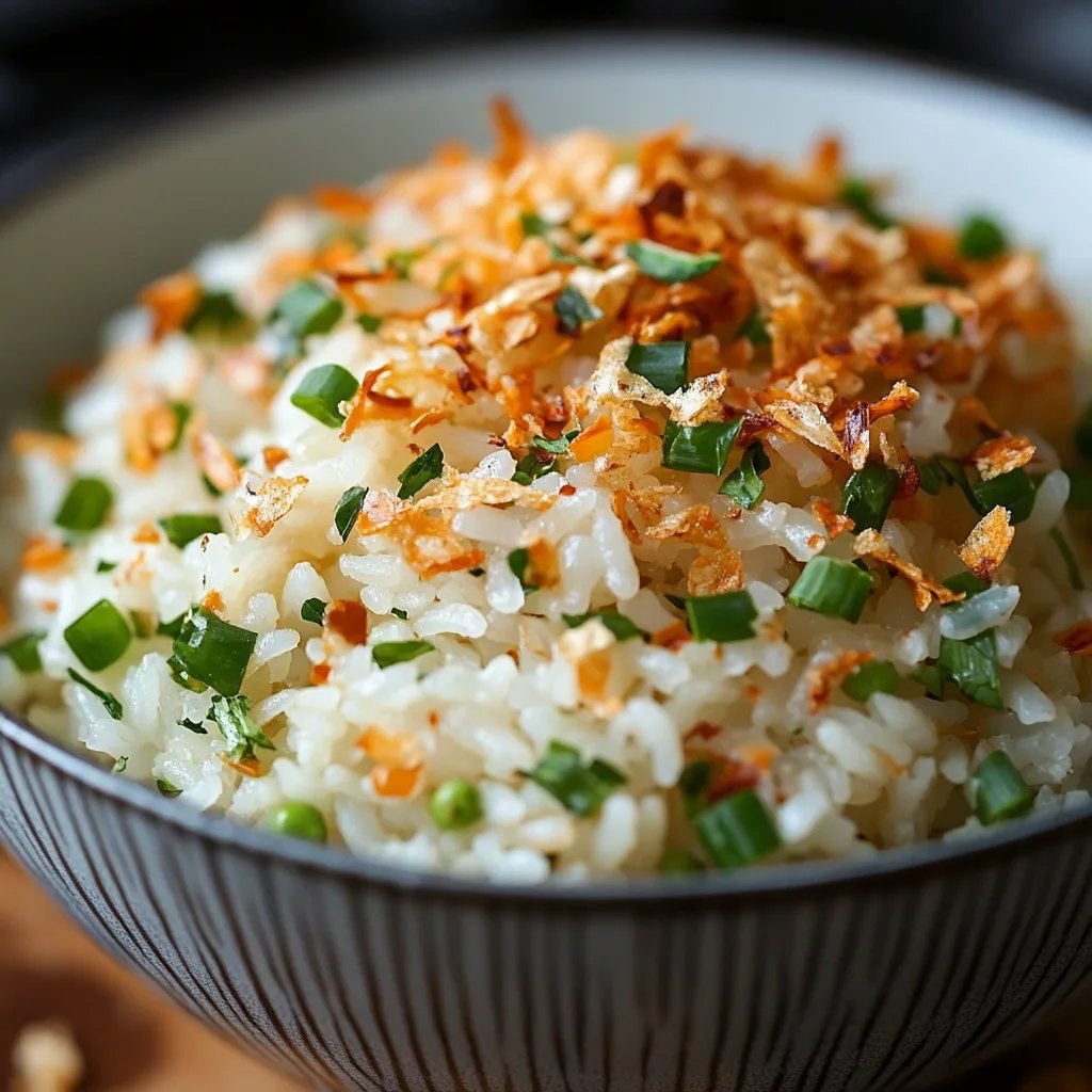 Coconut Rice w/ Crispy Ginger & Garlic: An Amazing Ultimate Recipe