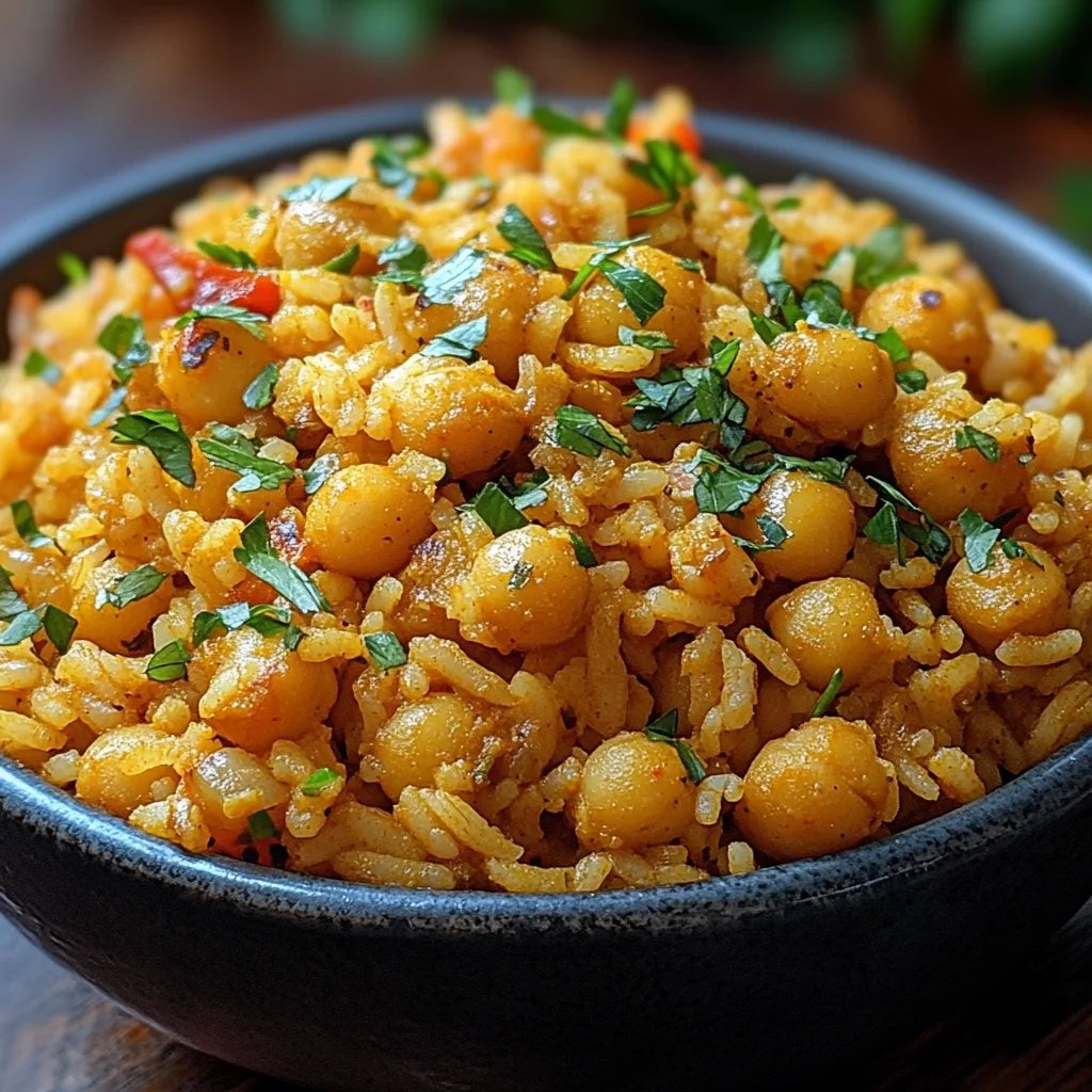 Golden Spiced Chickpea Rice: An Amazing Ultimate Recipe