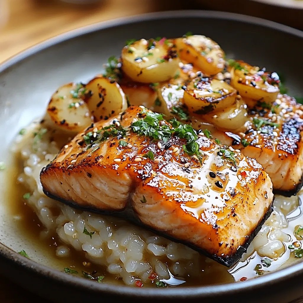 Japanese Style Risotto w/ Seared Salmon: An Incredible Ultimate Recipe