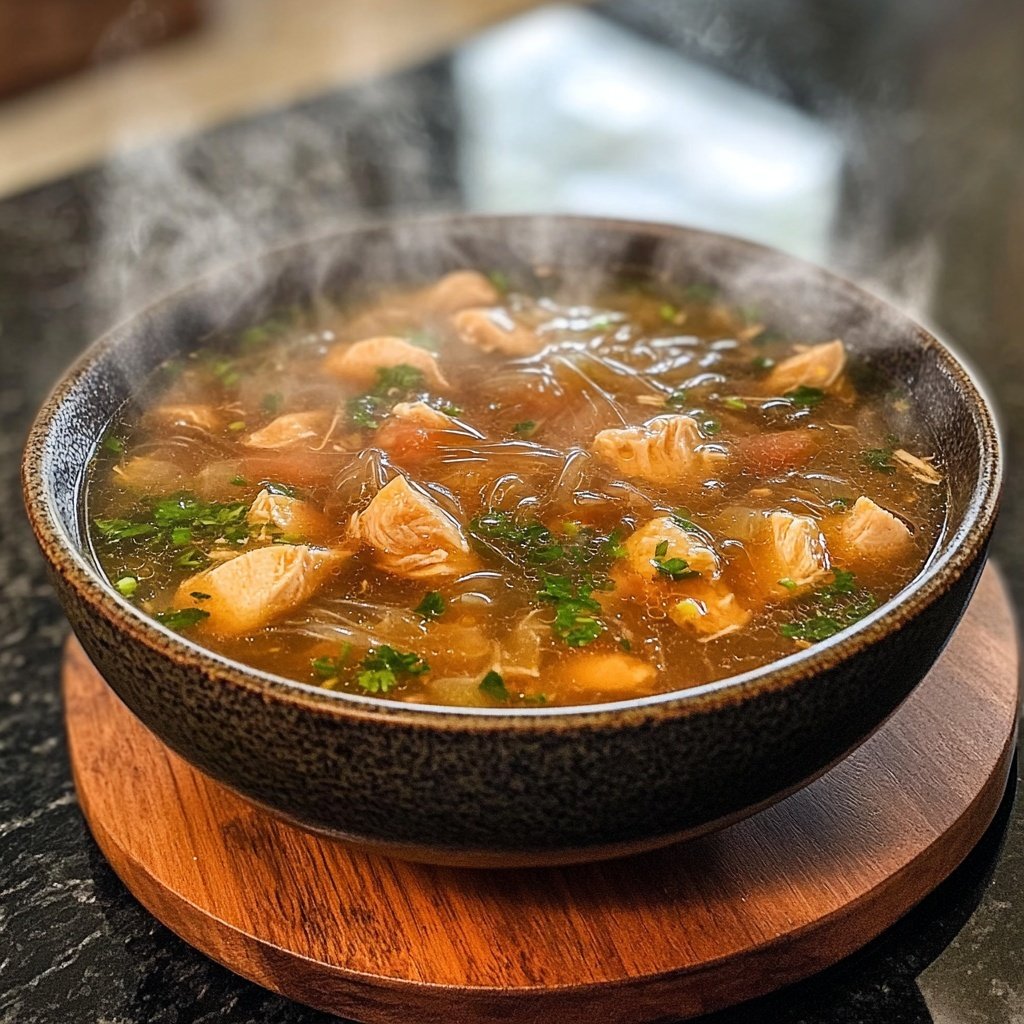 Vietnamese Chicken Glass Noodle Soup