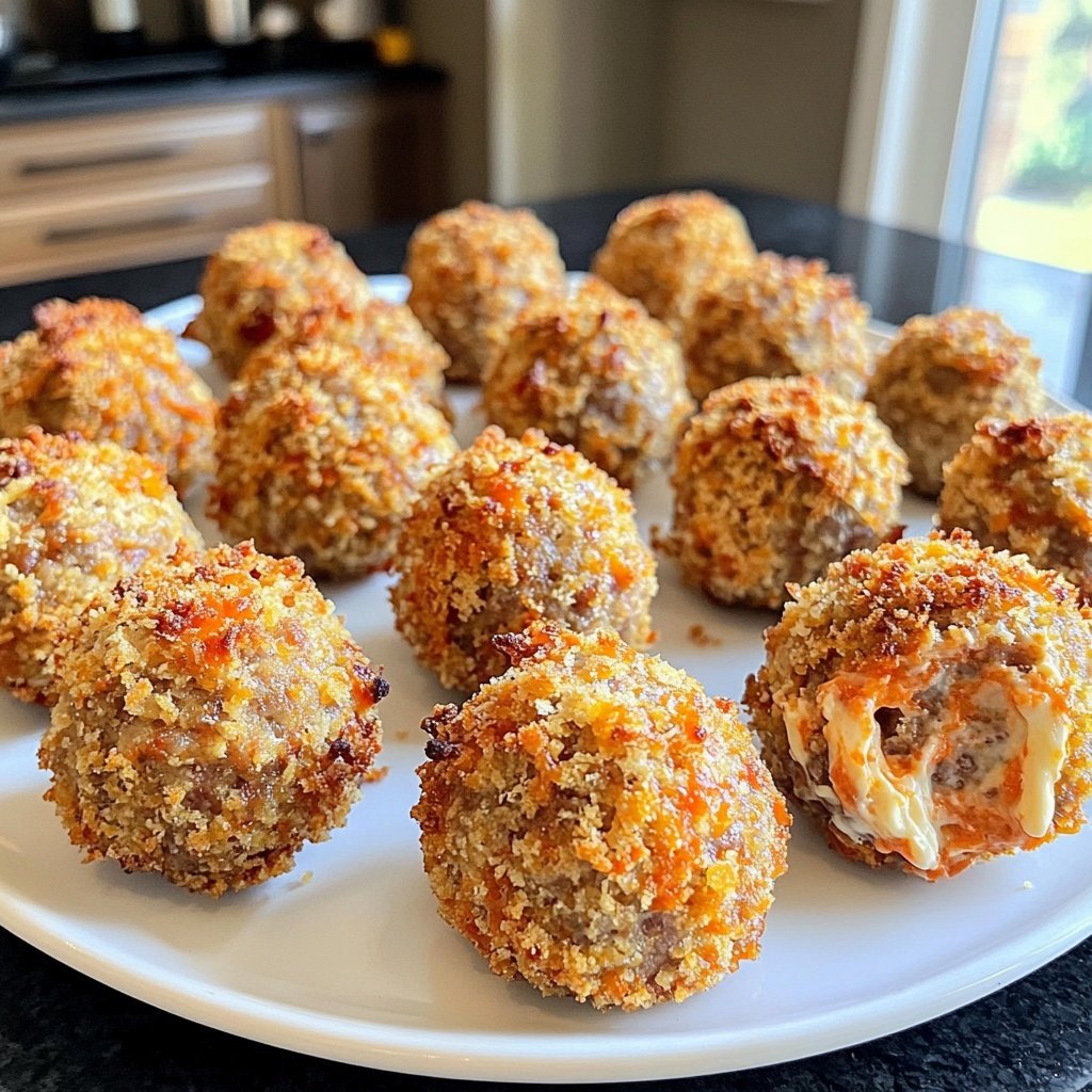 Rotel Cream Cheese Sausage Balls