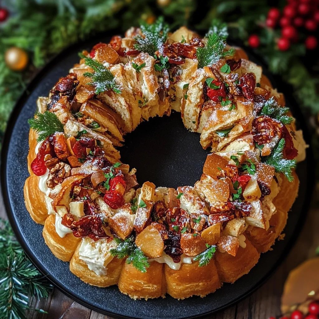 Christmas Taco Cheese Ball Wreath