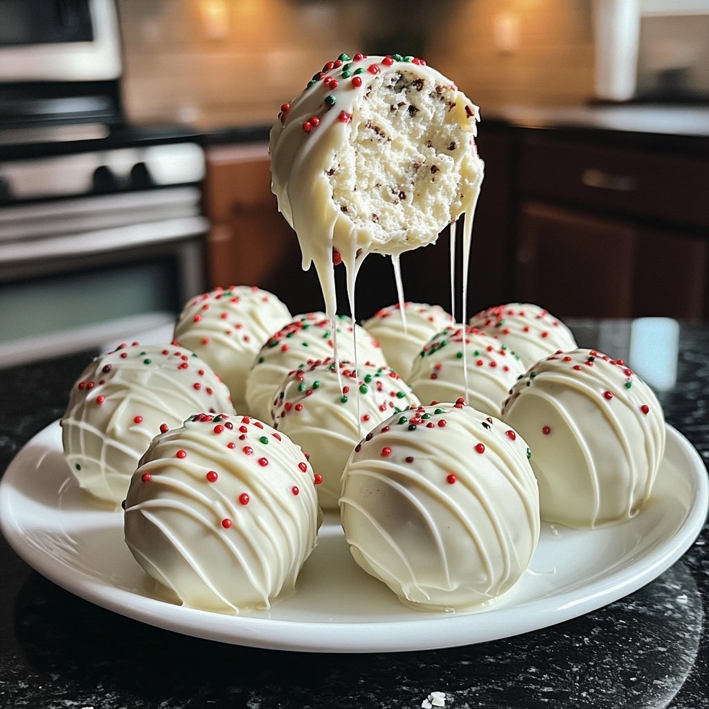 Quick Christmas White Oreo Balls
