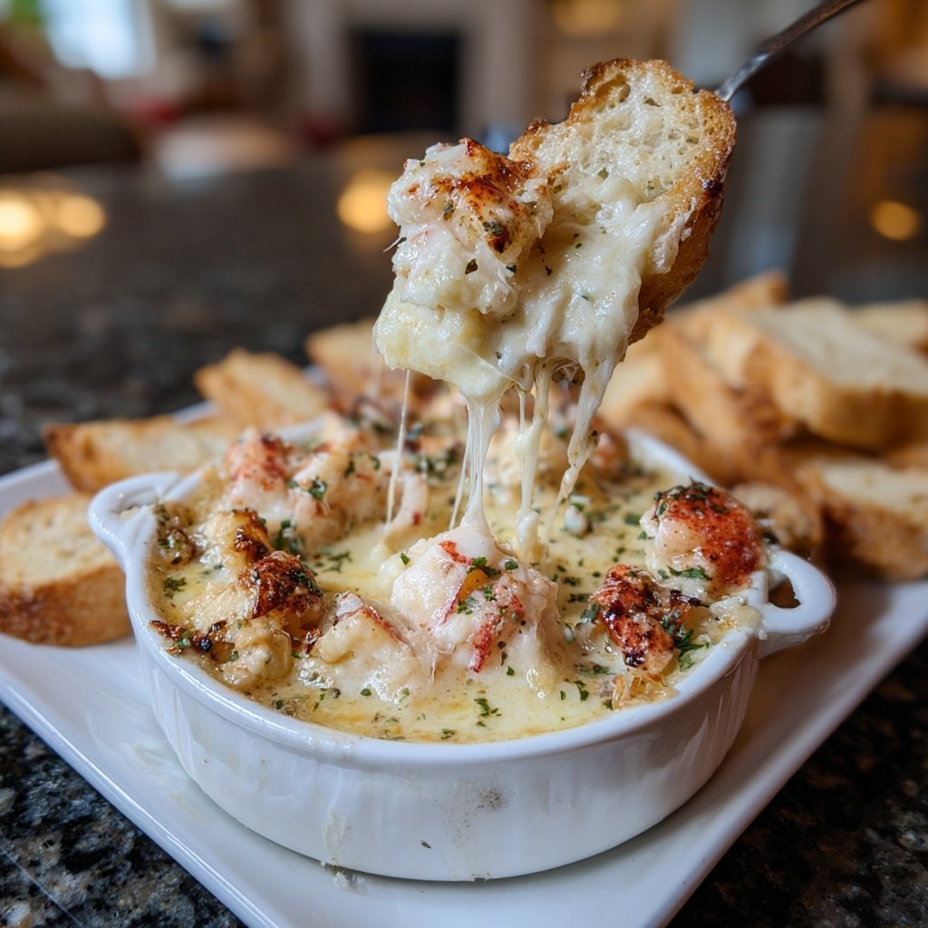 Lobster and White Cheddar Fondue