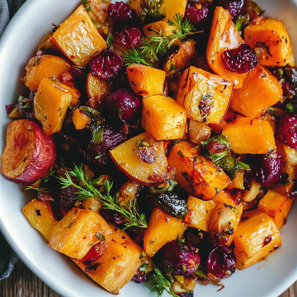 Winter Vegetable Salad w/ Roasted Butternut