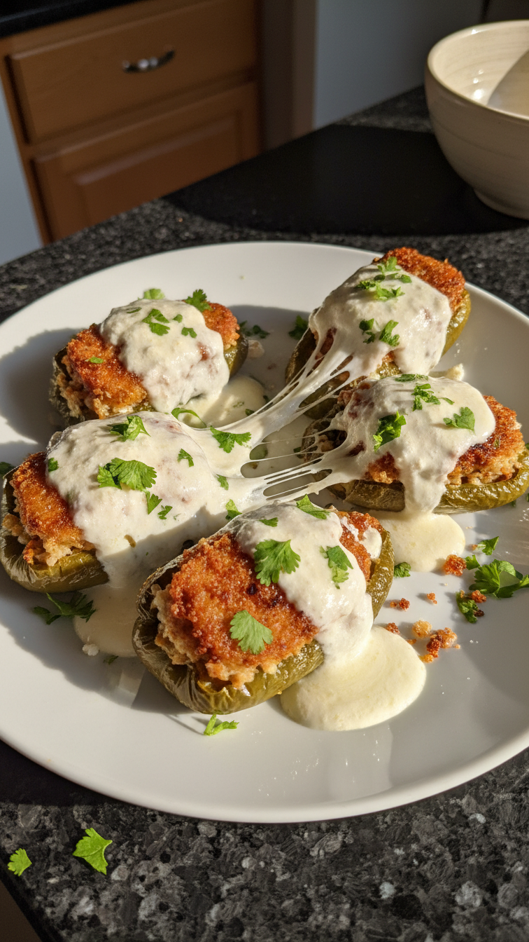 Stuffed Jalapenos with Feta