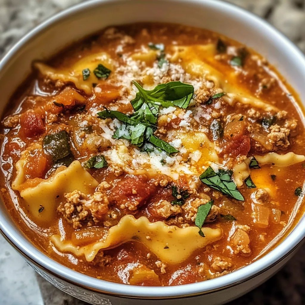 Easy Made Lasagna Soup Recipe By Lily Carter