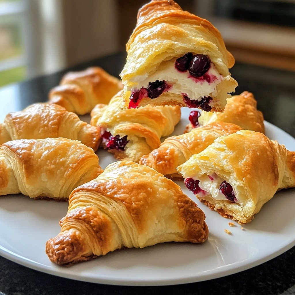 Cranberry Cream Cheese Crescent Bites