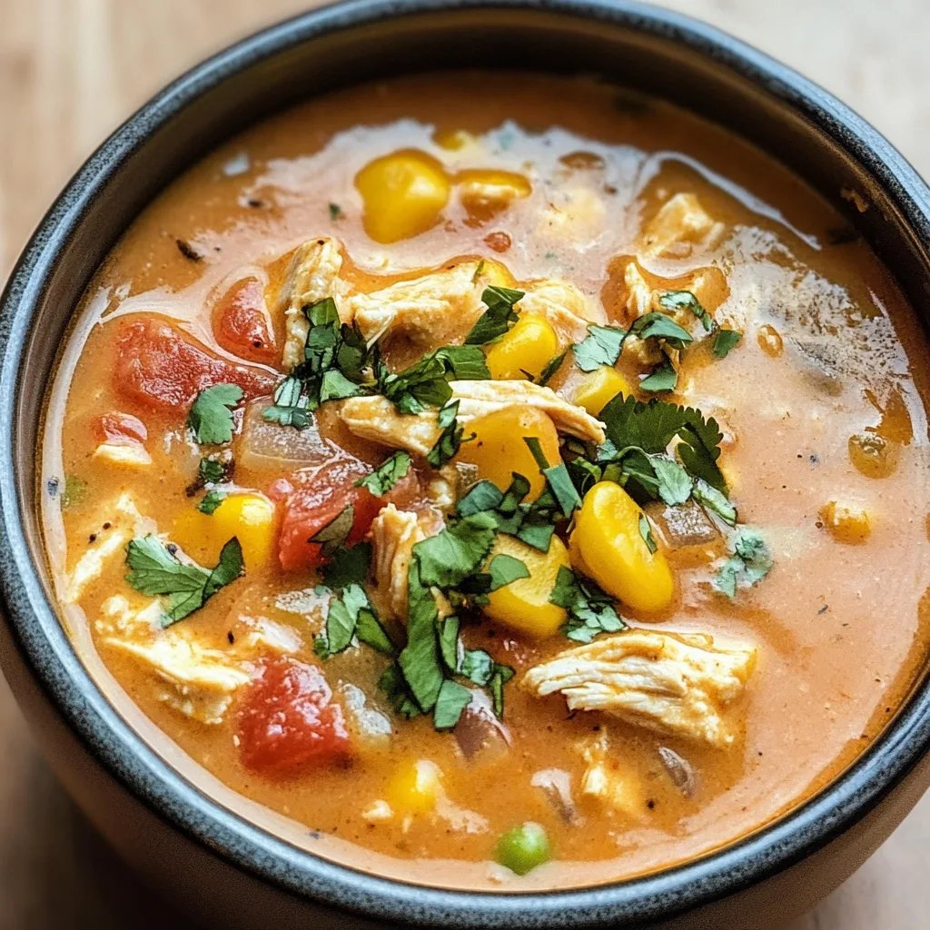 Creamy Chicken Taco Soup