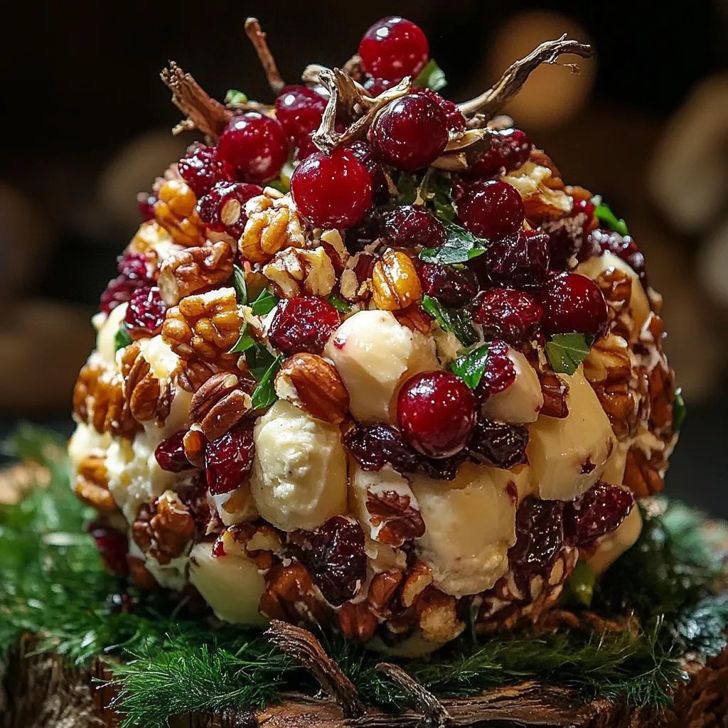 Quick Cranberry-Pecan Cheese Ball
